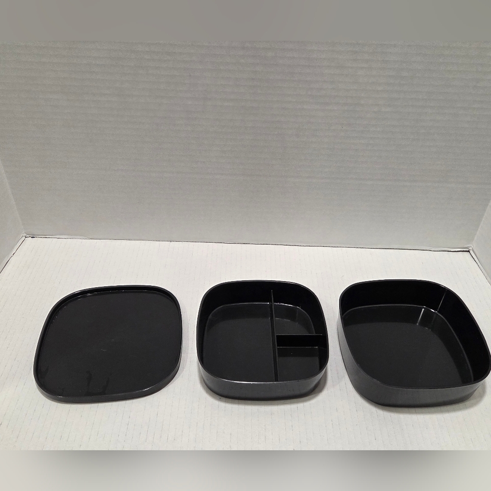 Yamanaka Japan Vintage Floral Fan Laquerware Bento Box - Picture 8 of 14